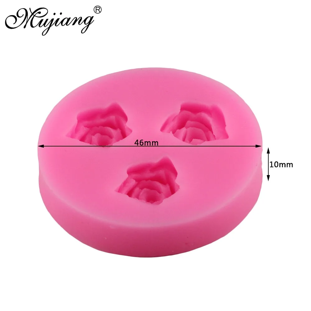 Mujiang розовые силиконовые формы в виде цветка помадка для украшения торта