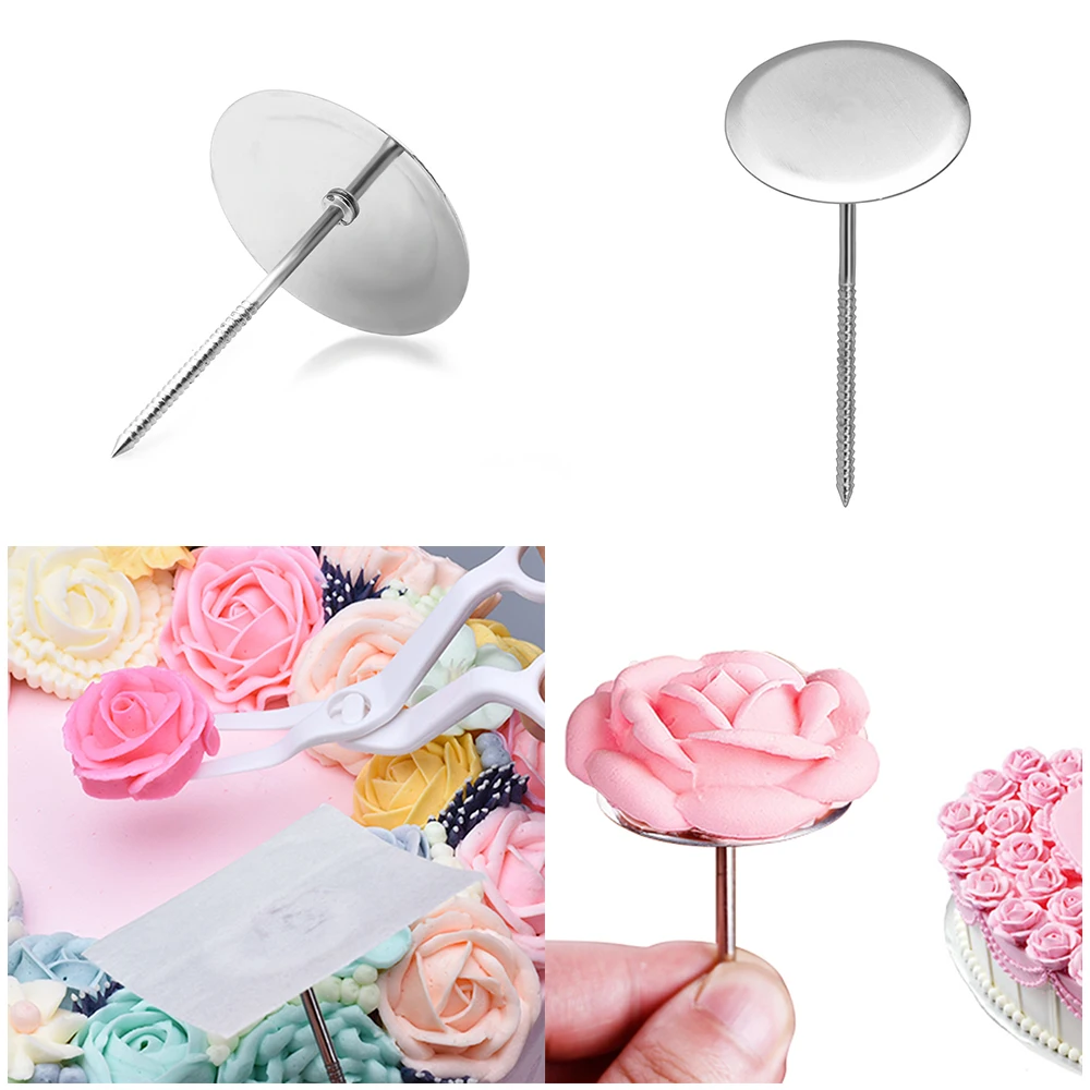 2 шт. новые украшения для тортов гвозди из нержавеющей стали игла цветка и