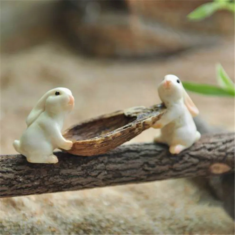 Zakka гребля Кролик Пасхальный Зайчик миниатюрный Декор винтажный Сказочный