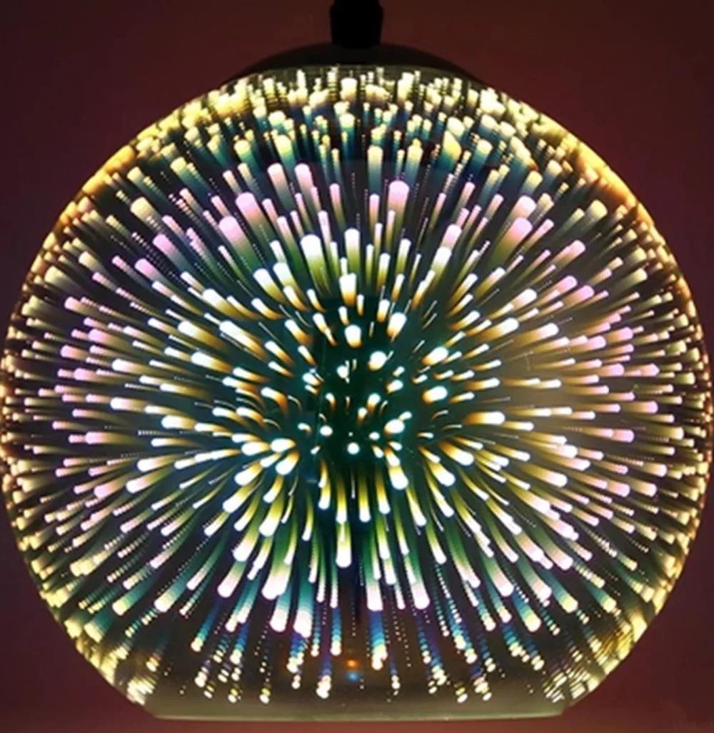 3D искусство современный стеклянный люстра освещения для потолка подвесной