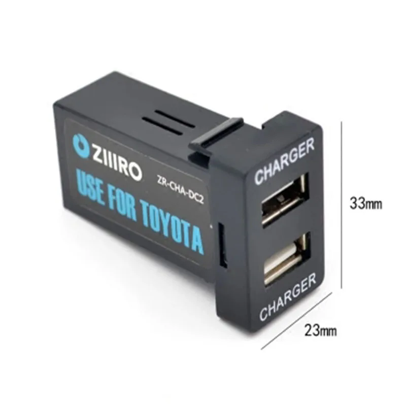 Автомобильный интерфейс с двумя USB разъемами для зарядки смартфонов TOYOTA Corolla Auris