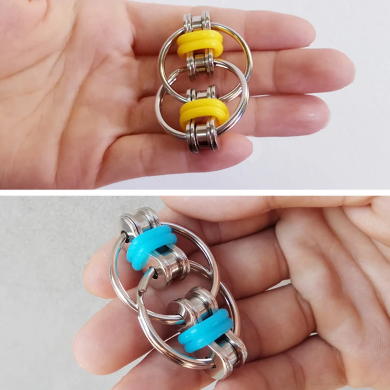 Ручной Спиннер Tri-Spinner для уменьшения стресса EDC игрушка-Непоседа для аутизма СДВГ брелок фиджет игрушка кончик пальца декомпрессия цепь