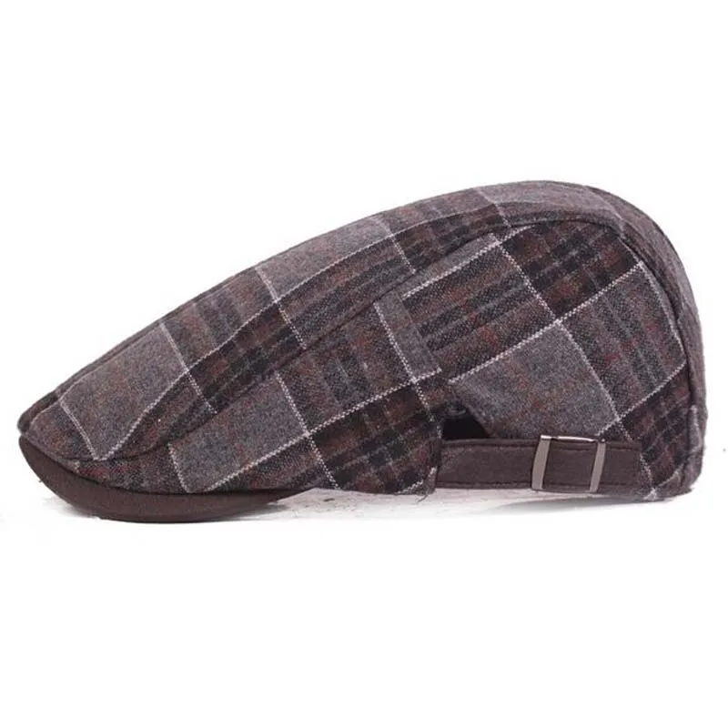 Новые береты для мужчин и женщин Gorras Planas Boinas плоский берет кепки плед зимние теплые головные уборы для мужчин и женщин HT51040+ 30