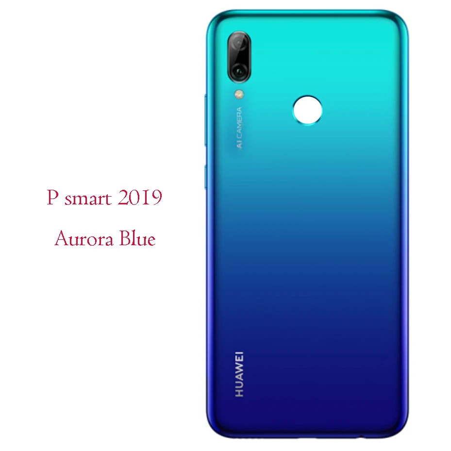 smart Aurora Blue 6,2" для huawei P Smart Задняя крышка батареи задняя крышка корпуса Дверь для huawei P Smart - Color: smart Aurora Blue
