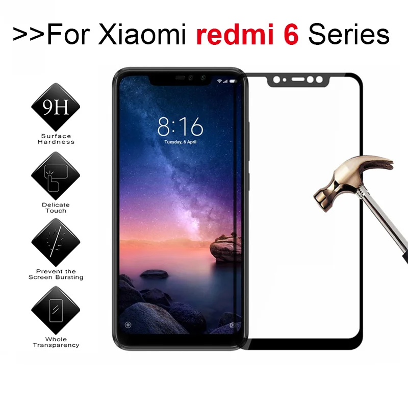 Защитное стекло redmy note 6 pro для xiaomi redmi 6a защита экрана Ksiomi note6 6pro pro6 a6 защитная