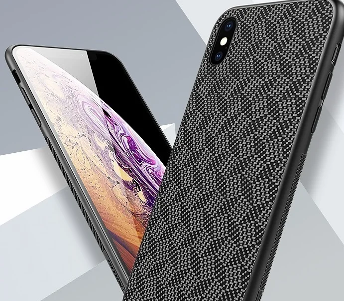 Black Nillkin синтетическая углеродная ПП Пластиковая Задняя крышка для iPhone X/Xs Max/Xr чехол ультра тонкий для iPhone 5,8 ''/6,5/6,1 - Цвет: Black