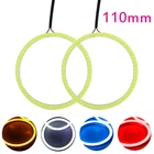 2 шт. (1 пара) Автомобильные кольца с ореолом COB 110 мм ангельские глазки 12 В 24 В фара 81 SMD Автомобильные ангельские глазки мотоциклетные 9-30 в белый красный желтый синий