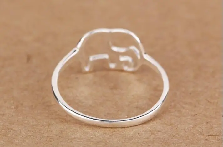 Shuangshuo New Fashion Couple Jewelry Vintage Animal Rings for Women Cute Elephant Lovers Wedding Gift Size 7 | Украшения и