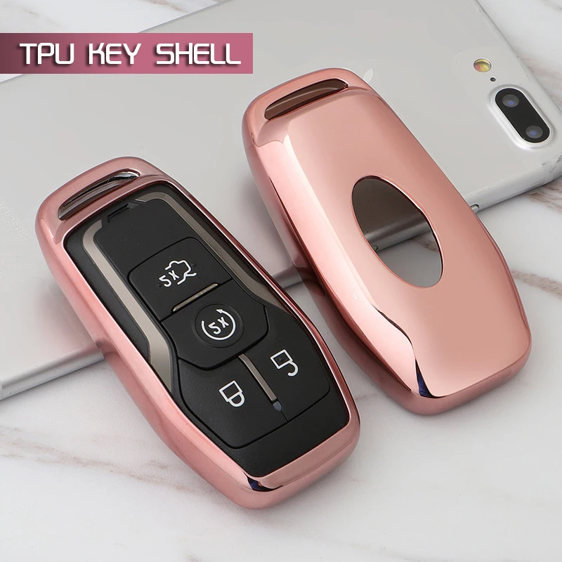 Фусу Мягкие TPU ключа автомобиля чехол сумка Shell держатель кожи для Линкольн MKX MKZ
