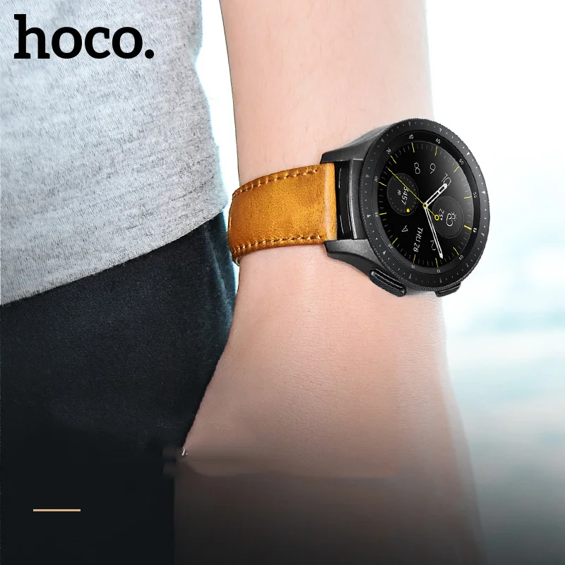 Ремешок HOCO из натуральной кожи для наручных часов деловой повседневный браслет