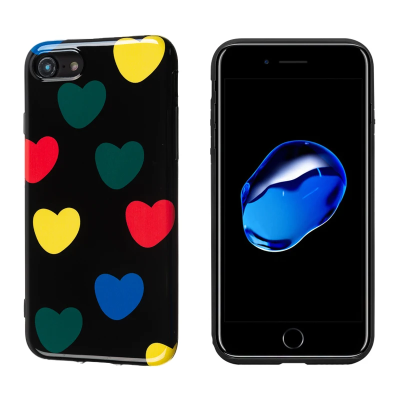 Роскошный глянцевый мягкий силиконовый чехол для Apple iPhone 7 Plus X 10 XS max XR 8 6 S милая