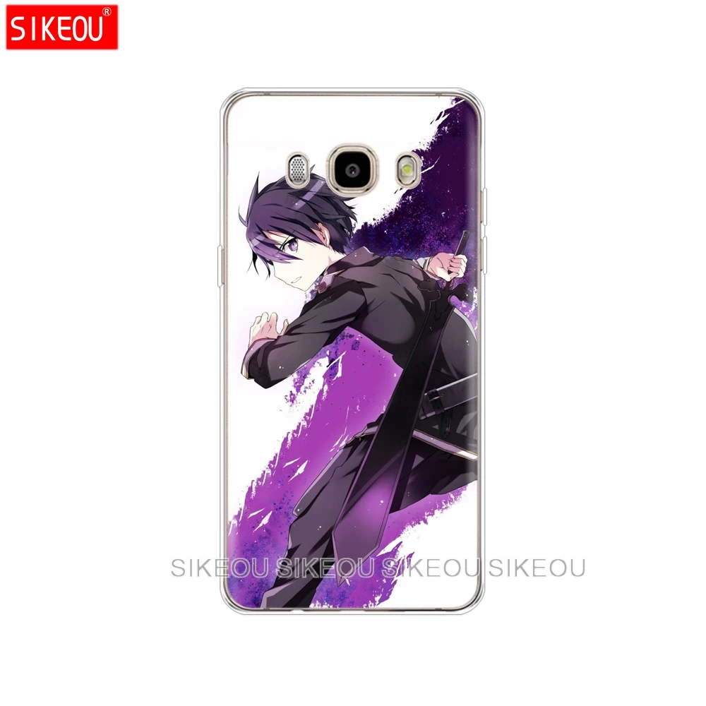 SIKEOU Sword Art Online SAO Japanese Anime silicone cover phone case for Samsung Galaxy J1 J2 J3 J5 J7 MINI 2016 2015 prime | Мобильные
