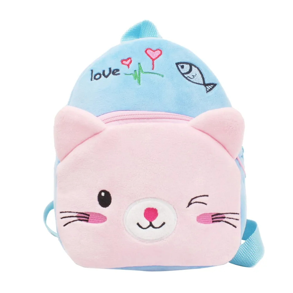 Cute Cartoon Baby Plush Backpack Toy School Bag Mini Animal Shape Plush Backpacks Kids Outdoor Travel Pack Bag Student#K4