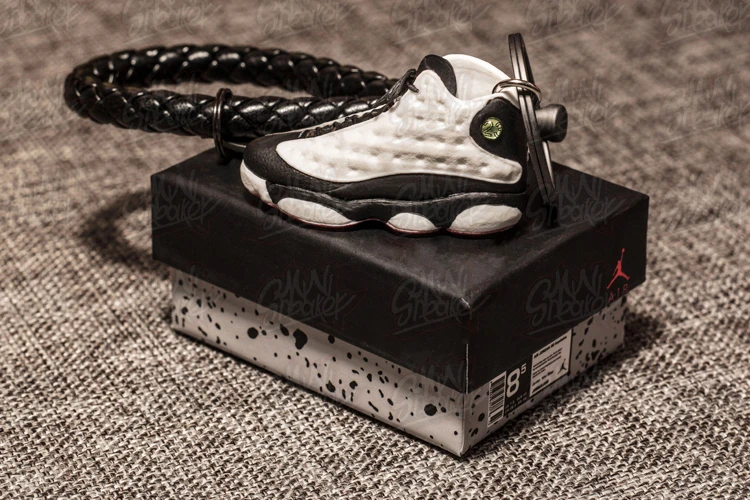 AIR Panda кроссовки стерео 3D модель брелок сумка Подвеска Пара брелок JORDAN 13 подвеска на Рюкзак Рождественский подарок