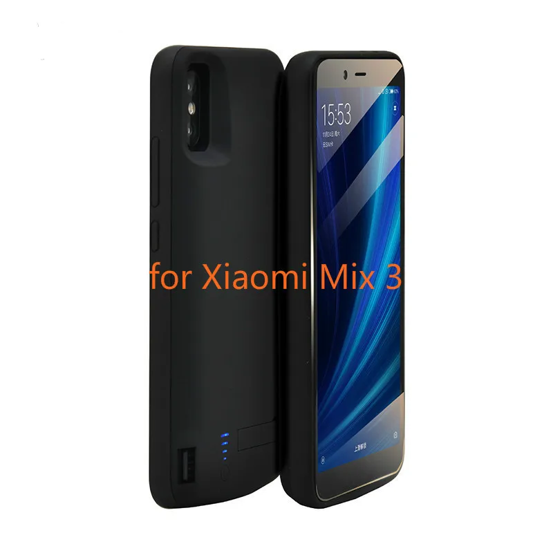 For Xiaomi Mix 3 Ext power 6000 мАч ультратонкий внешний резервный внешний аккумулятор чехол для Xiaomi mi Mix 2S mi x3 портативное зарядное устройство - Цвет: For Xiaomi Mix 3