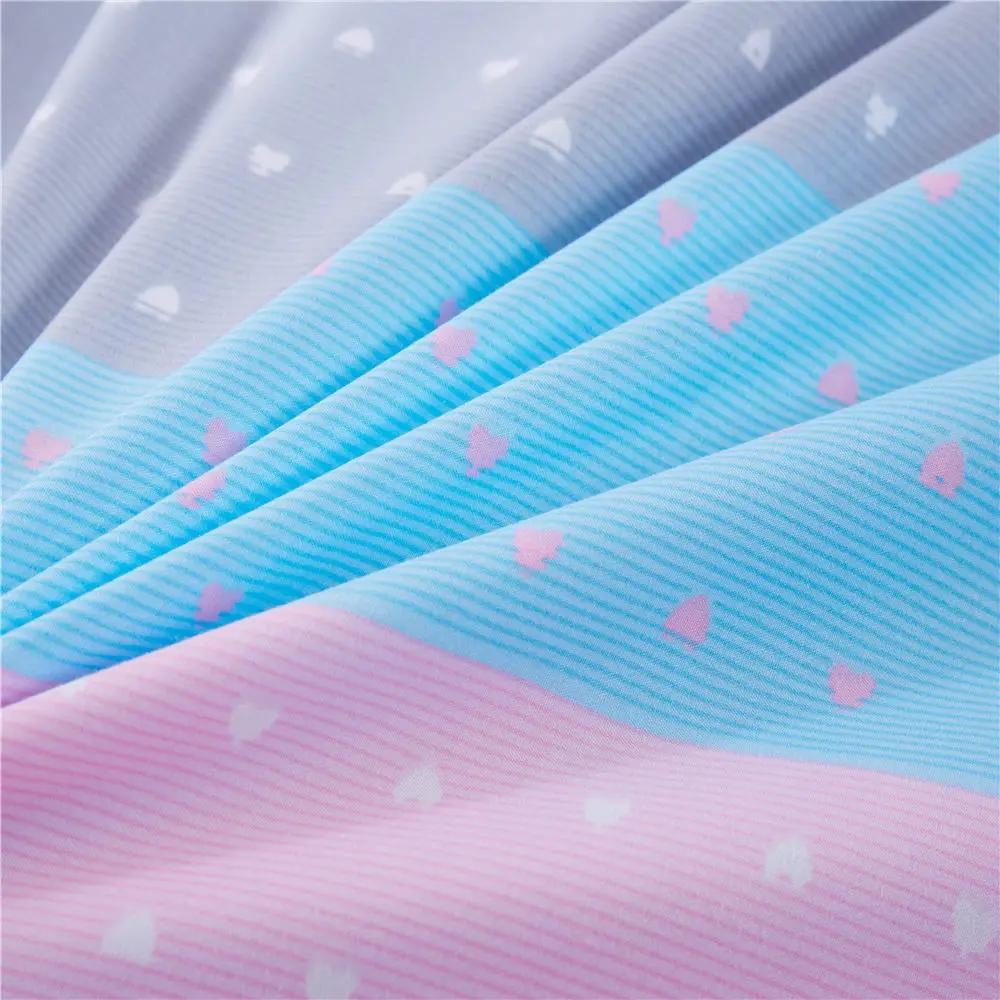 Полиэстер/Хлопок Покрывало Лист Печати Для Взрослых Сплошной Цвет Кровать