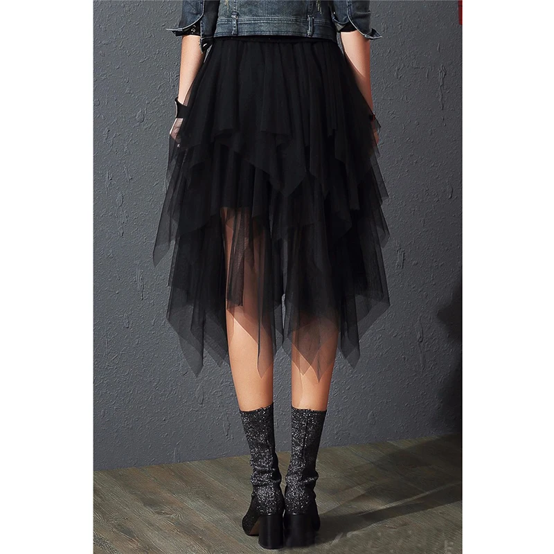 Женские фатиновые юбки, s Faldas Mujer Moda,, модные, эластичные, высокая талия, сетка, пачка, макси, плиссированная, длинная, миди, Saias Jupe, Женская юбка