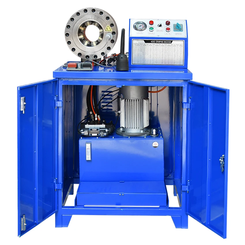Вертикальная машина для фиксации гидравлического шланга 3 кВт штамповочная