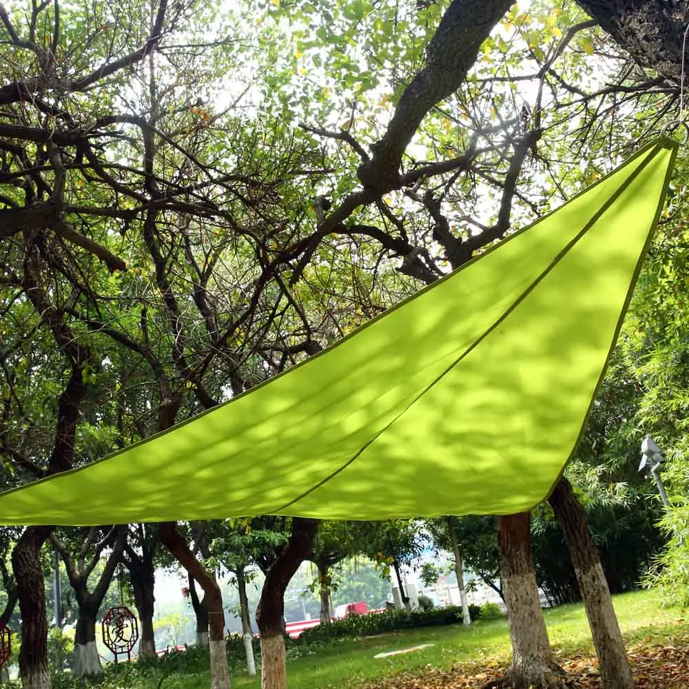 Green 300cmx300cm Lihuachen треугольник тент парус солнцезащитный навес Защита от солнца открытый навес сад патио бассейн тент Кемпинг Пикник палатка - Цвет: Green 300cmx300cm