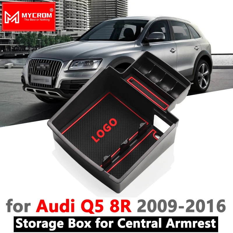 Подлокотник для хранения Audi Q5 8R 2009 2016 MK1 органайзер складирования и поддержания