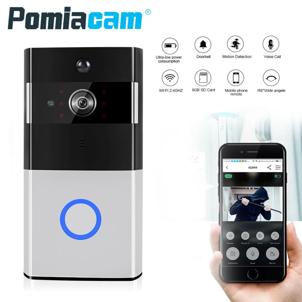 M3 smart audio Intercom WIFI Video Phone video DoorBell WIFI Doorbell Camera For Apartments IR Alarm Wireless Security Camera