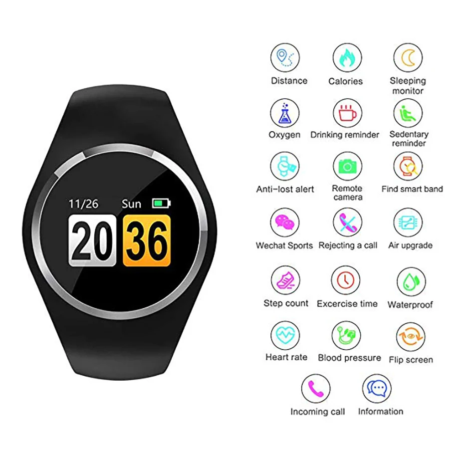 Водонепроницаемые IP67 Смарт часы мужские шагомер для Android iOS пульсометр