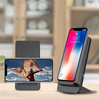 dual coil qi wireless charger quick charge fast charging for iphone x samsung s8 fast wireless charging pad docking dock station