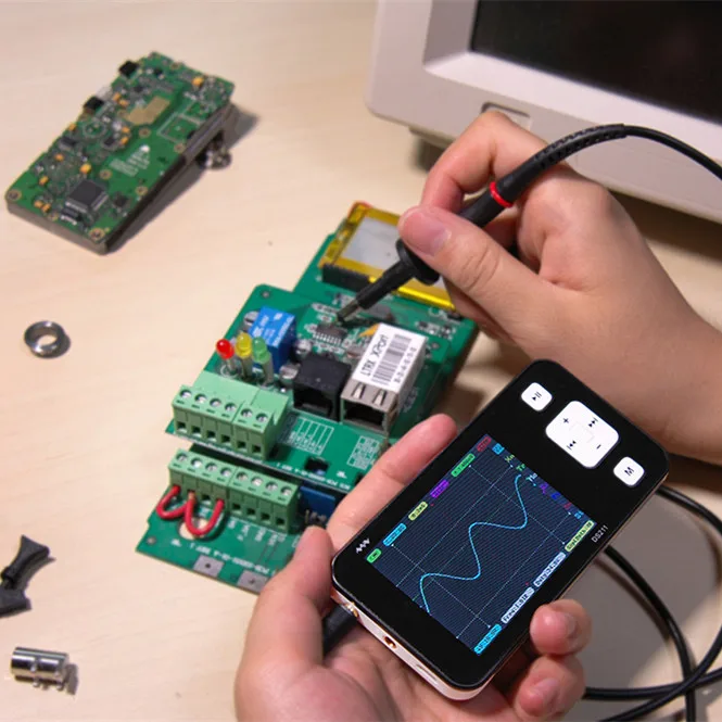 Цифровой осциллограф Mini ARM DSO211 портативный карманный Ручной DS211 с цифровым