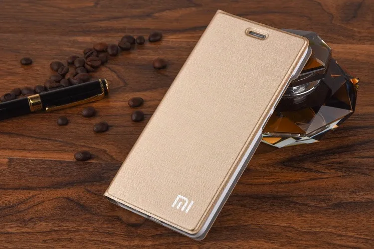Чехол для xiaomi mi 5, размер, чехол для xiaomi 5, откидная крышка, M5, искусственная кожа, держатель для mi 5, золотой, роскошный, капа, coque funda 5,15"
