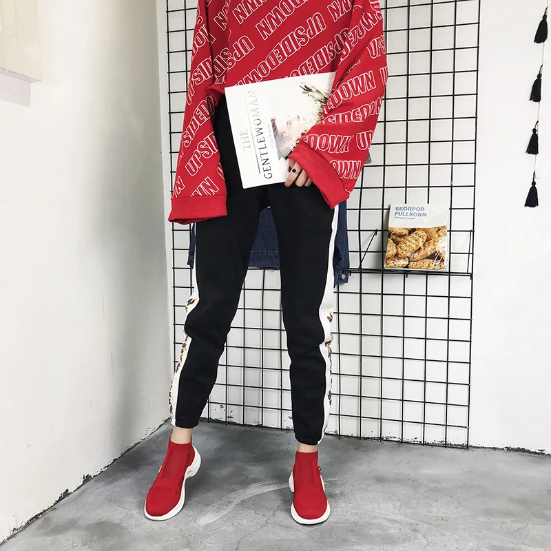 Женские ins носки &quotпапа&quot Весенняя Новинка женские плотные ботинки на толстой