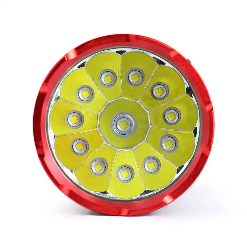 Supwildfire 35000LM 12 x XM L T6 светодиодный цифровой дисплей для охоты Flashligt lanterna LED t6 фонарик