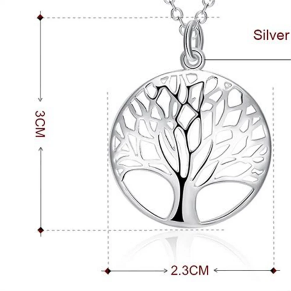 Высококачественное ожерелье из стерлингового серебра 925 пробы милое женское