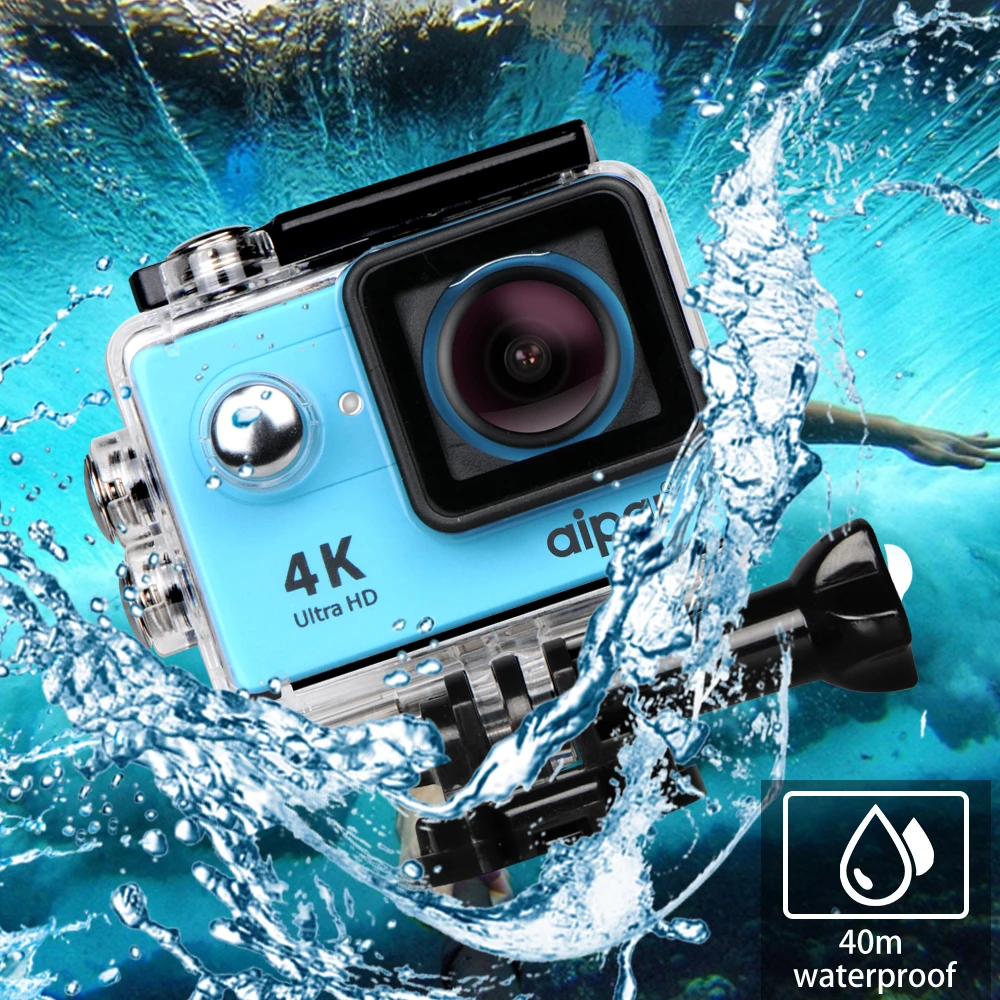 Aipal 4K H9/H9R экшн камера Спорт DV дистанционная Ultra HD 4K/30FPS Wi-Fi 1080P/60FPS 2.0LCD 173D 40