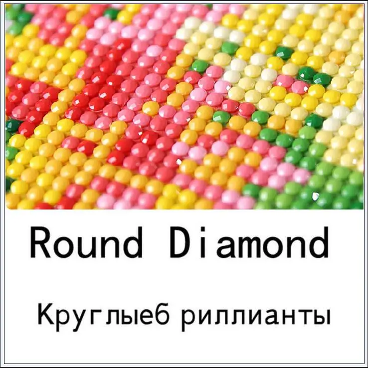5D DIY Алмазная картина цветок полный квадратный 3d-бриллиантовая вышивка крестиком Подсолнух бабочка декоративное домашнее Вышивание - Цвет: Round Diamond