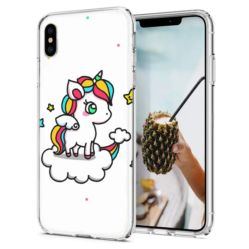 Soft Phone Case For iPhone 6 7 8 plus Covers TPU Colorful Cute Cat Dog Bear Pattern Fundas X XR XS F053 |