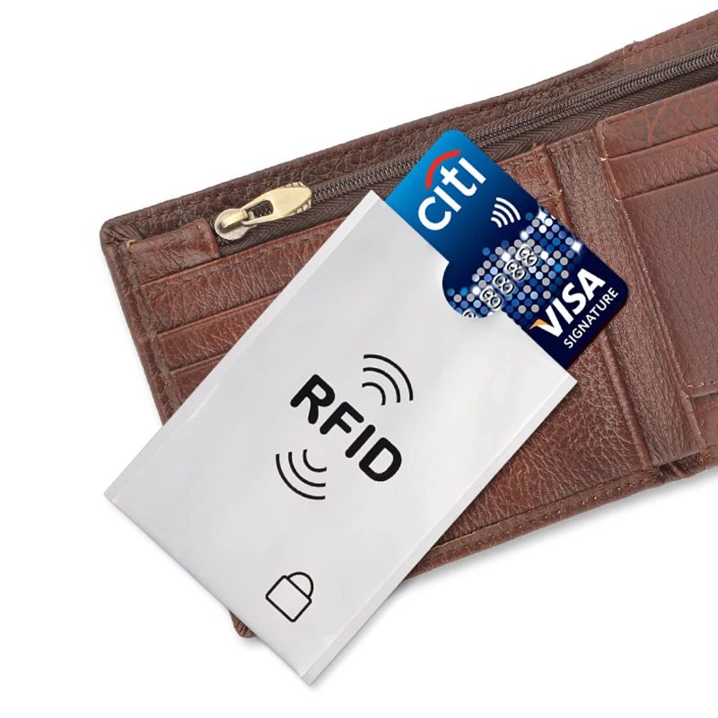 12 шт RFID Блокировка рукава Противоугонная RFID визитница RFID Блокировка рукав идентификация 10 Кредитная карта 2 паспорт кошелек карман