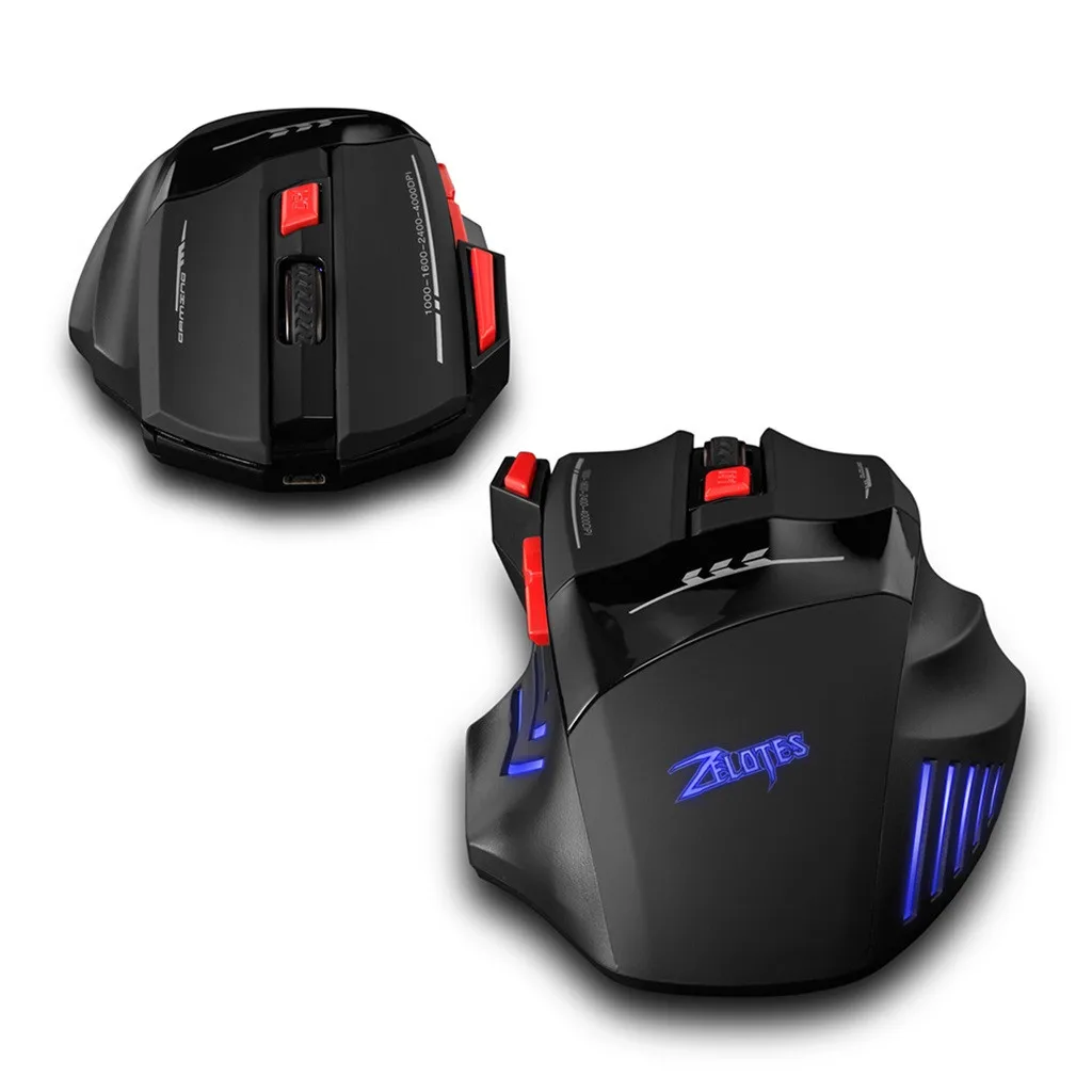 VOBERRY Zelotes 2 4G зарядка игровая мышь USB приемник 30 м беспроводное соединение 4000