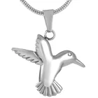 CMJ8713 животное урна пепел держатель из нержавеющей стали животное Кремации Ювелирных Изделий keepsakes Колибри пепел урна кулон ожерелье