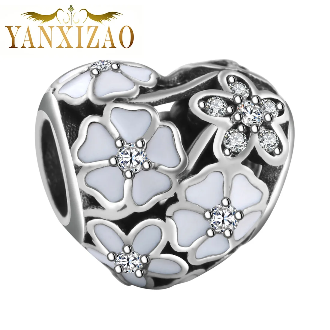 YANXIZAO письмо для изготовления украшений вручную diy бусины pulseira Fit pandora талисманы Серебро 925 браслет