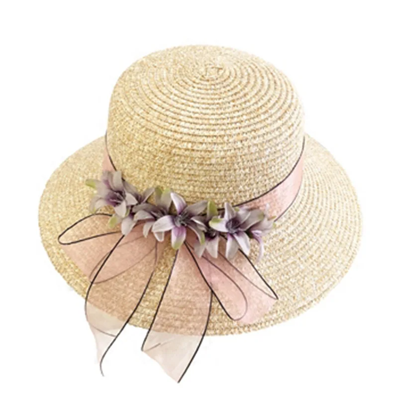 Sunhat женская летняя Солнцезащитная шляпа для пляжных женщин рыбацкие цветы с