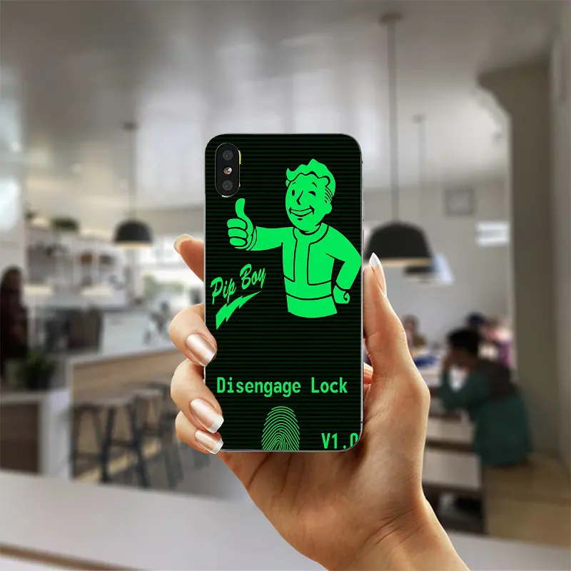 Fallout Vegas Pip Phonecases волт бой мягкие силиконовые чехлы из ТПУ для мобильных телефонов