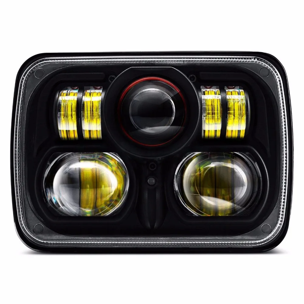 Автомобильные аксессуары передние фары 7 квадратных мотоциклетных