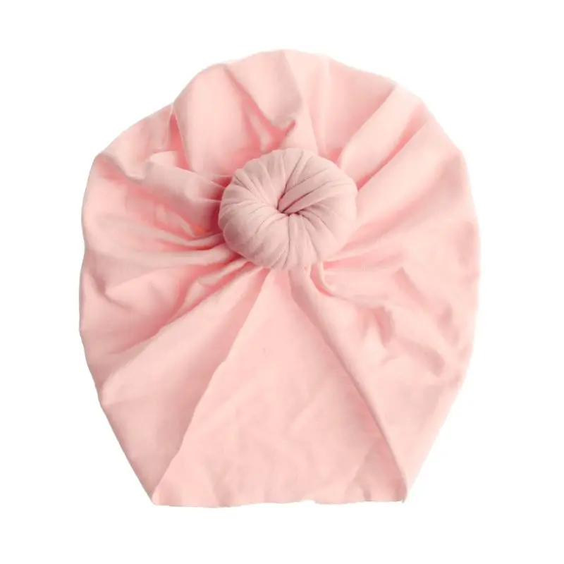 FPK Baby Turban Top Knot Hat Toddler Kids Boy Girl India Beanie Hat Lovely Soft Newborn Headwear Photography Props Accessories - Цвет: FPK