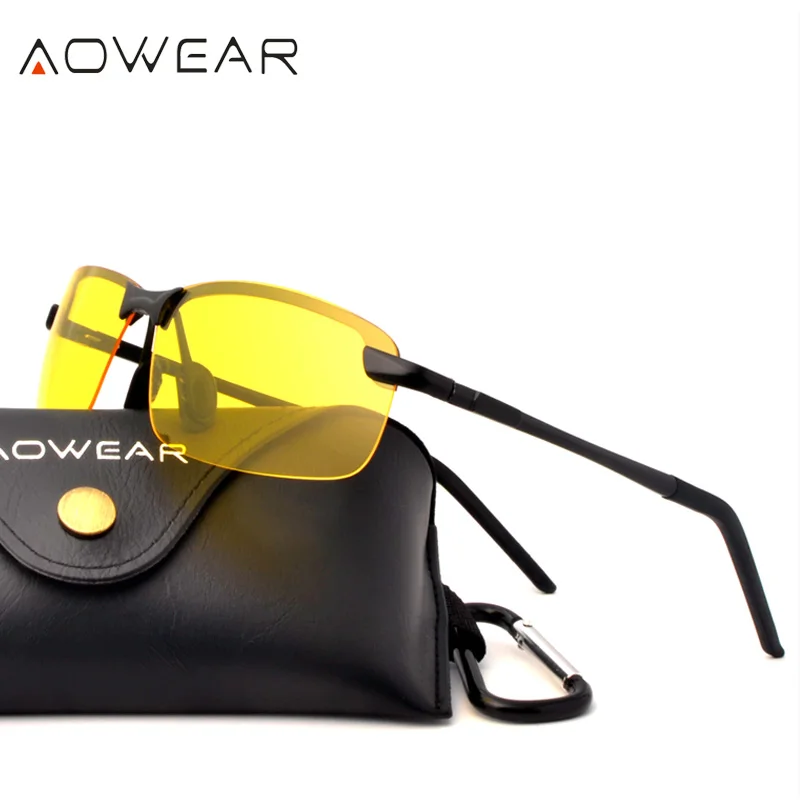 Классические Брендовые очки ночного видения AOWEAR для вождения Мужские