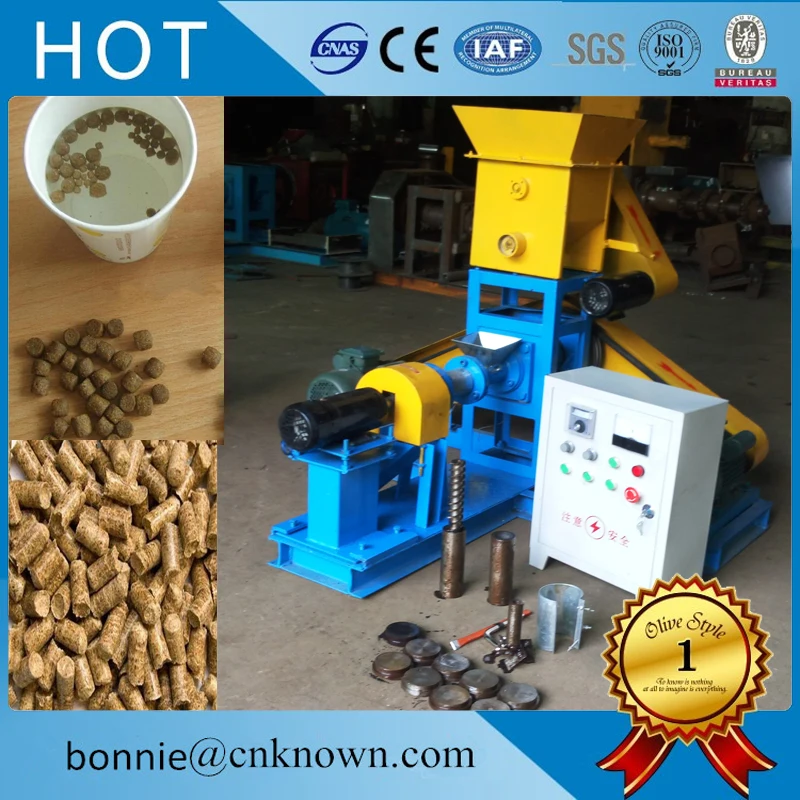 

1-12mm moulds floating fish feed pellet extruder meal making machine 110v/220v
