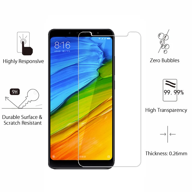 Защитное стекло для Xiaomi Redmi 5 plus закаленное xaomi xiomi 5A note защитная пленка|Защитные