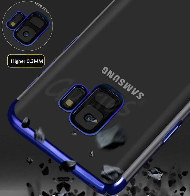 Guties прозрачный покрытие чехол для samsung Galaxy S7 край S8 S9 Plus Чехлы ультра тонкий