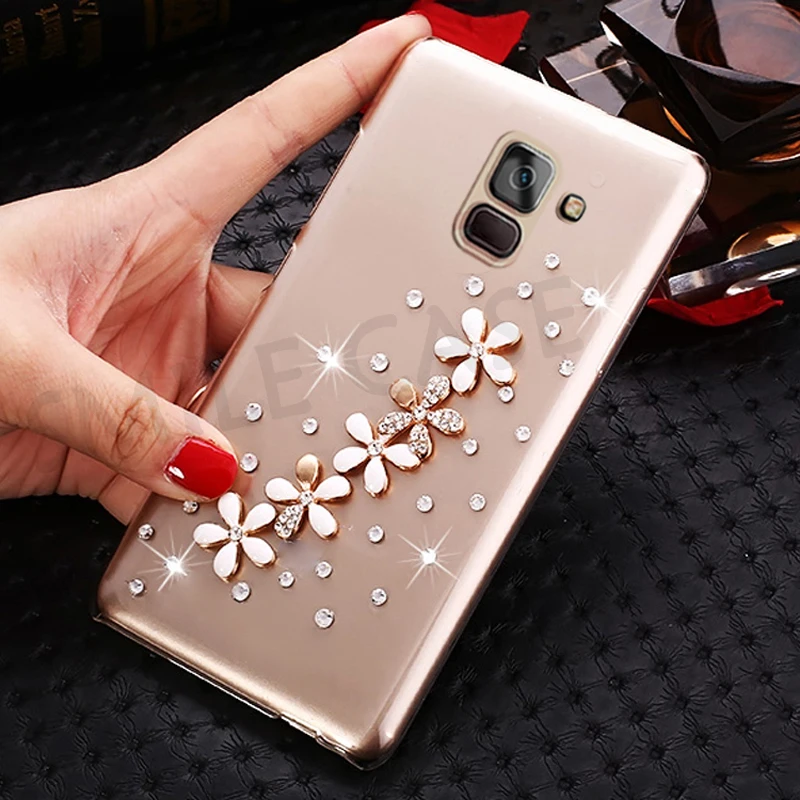 Чехол Smile для Samsung galaxy A8 2018 A530 5 6 "прозрачный пластиковый чехол со стразами Plus A730F