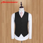 Жилет мужской, черный, 1 шт., для свадьбы, классический стиль