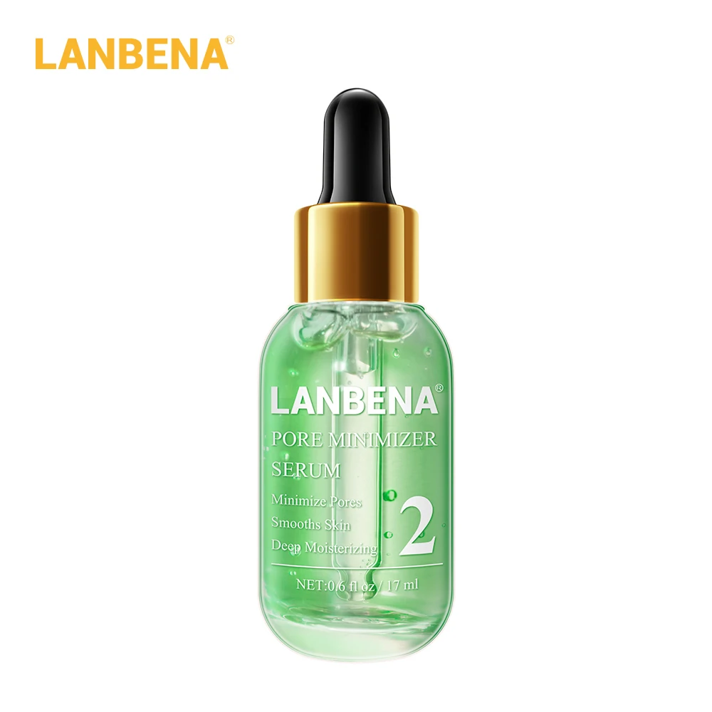 Pore Minimizer Serum Гербицид, экстракт чая, глубокое очищение удаление черных точек, смягчение акне, попрощание с акне клубника, очищение носа, уход за кожей - Вес нетто: Pore Minimizer Serum